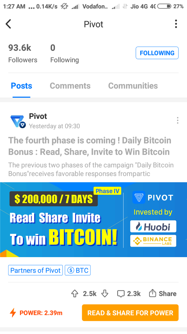 Earn Free Btc From Pivot App Steemit -!    